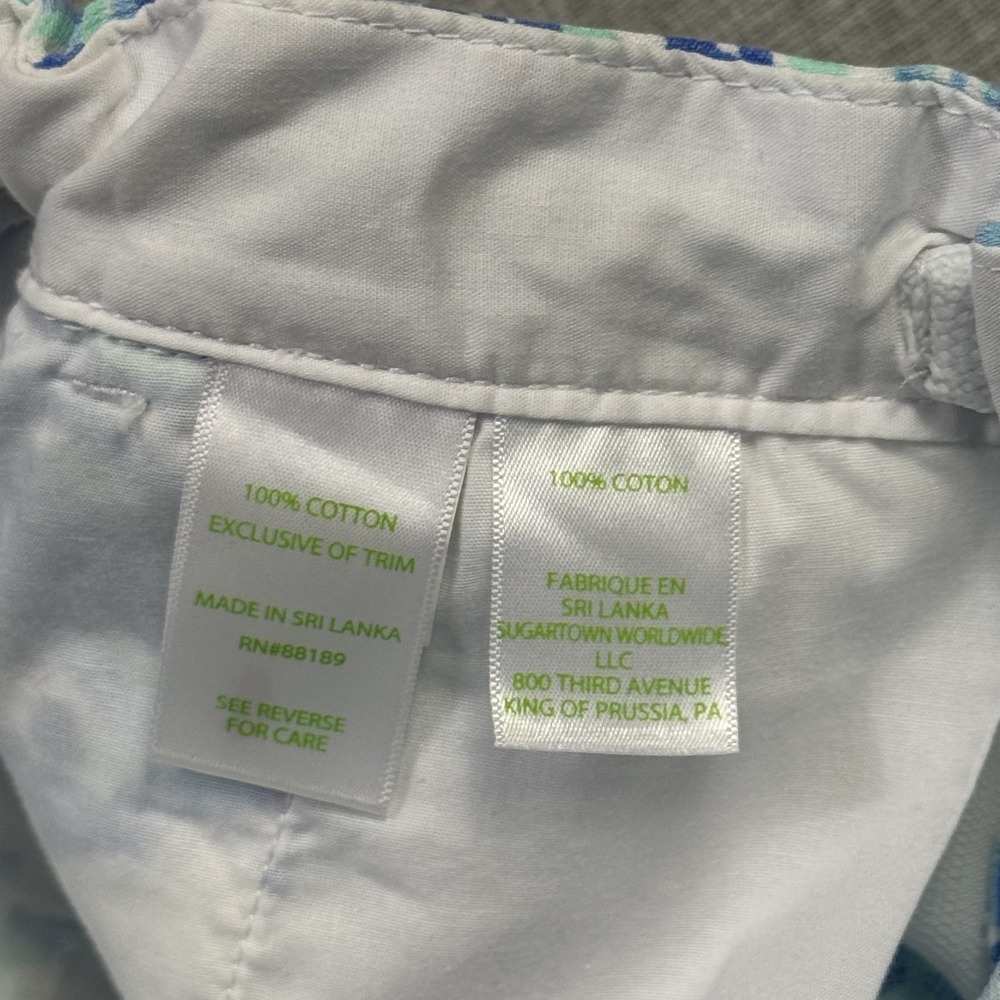 Lilly Pulitzer Floral Buttercup Hot Pants Women's 00 White Pockets 5" Inseam - Picture 4 of 10